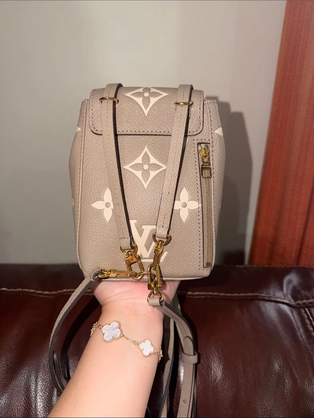 ‼️Authentic Louis Vuitton Empreinte Monogram Gaint Leather Small Backpack